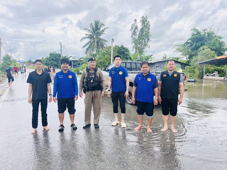 ตรวจสภาพความเสียหายจากเหตุการณ์น้ำท่วมขังในพื้นที่ หมู่ 2 และหมู่ 7